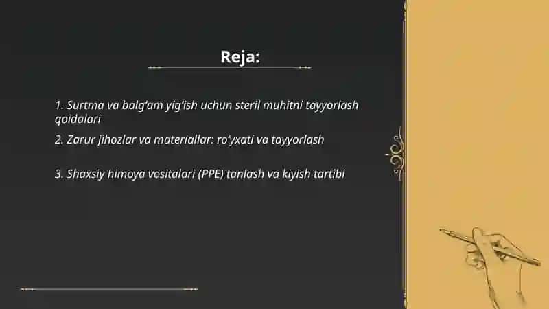 Surtma olish va balgʻam yigʻish 2