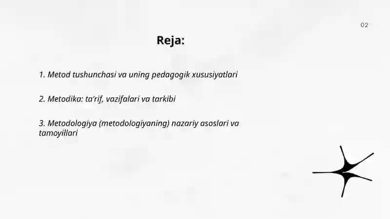 Metod metodika va metodalogiyaning o'zaro aloqasi va farqi 2