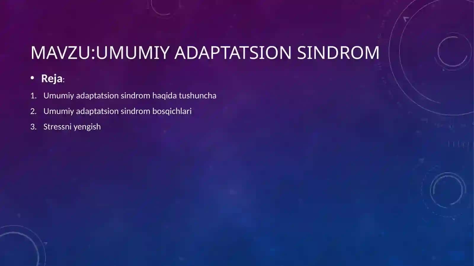 Umumiy adaptatsion sindrom 2