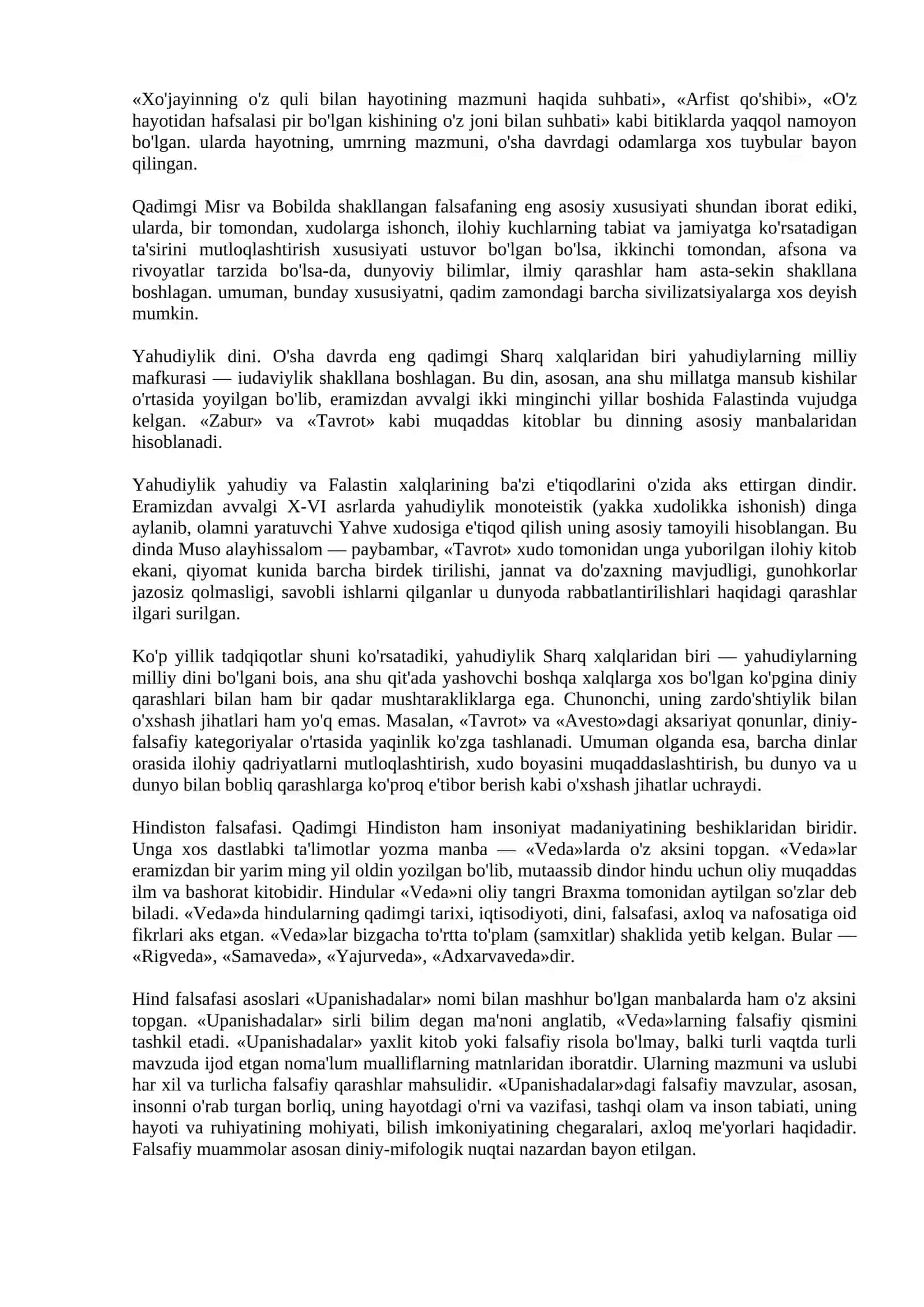 Qadimgi Sharq va Antik dunyo falsafasi 2
