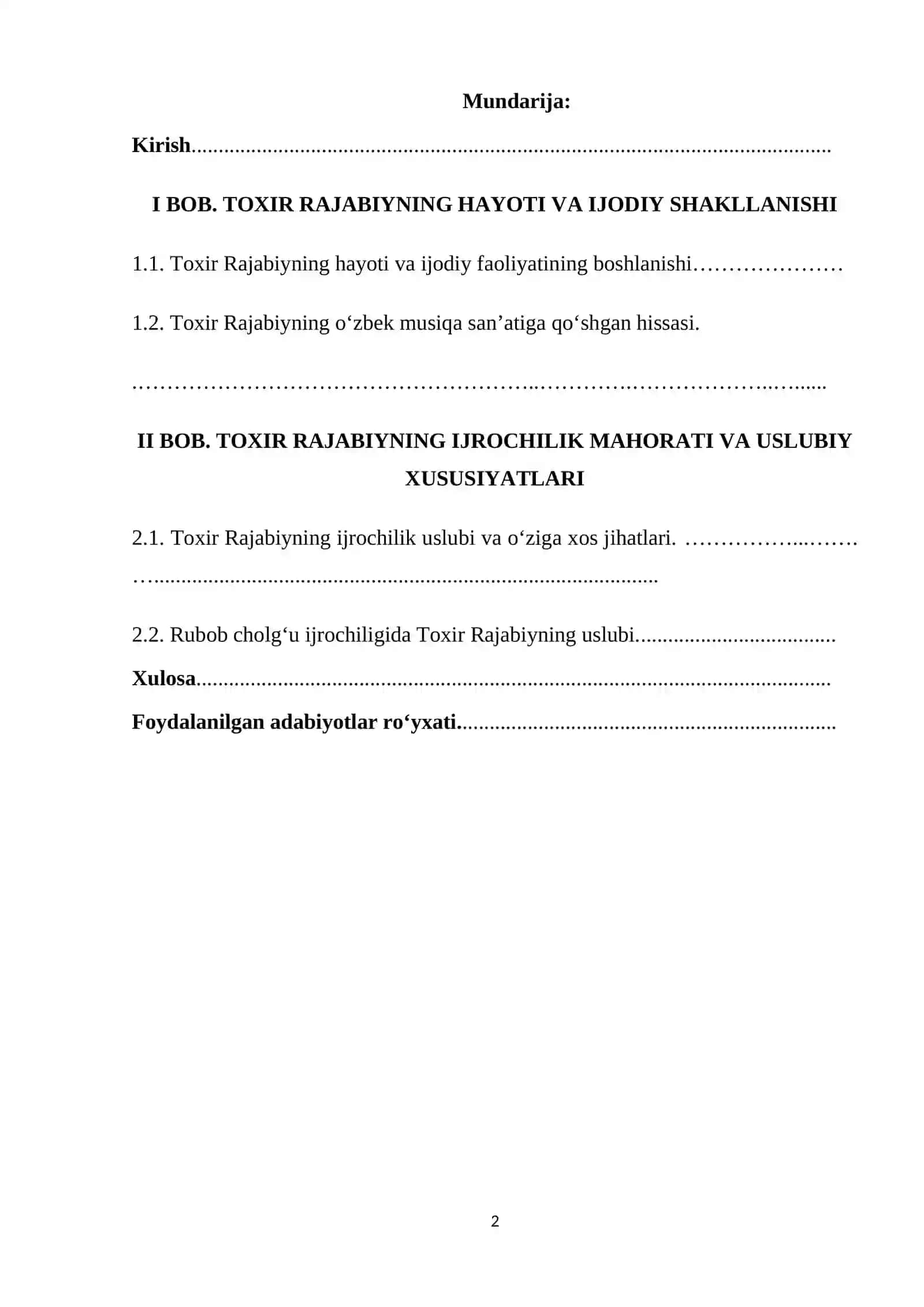 Toxir Rajabiyning hayoti va ijodiy shakllanishi 2