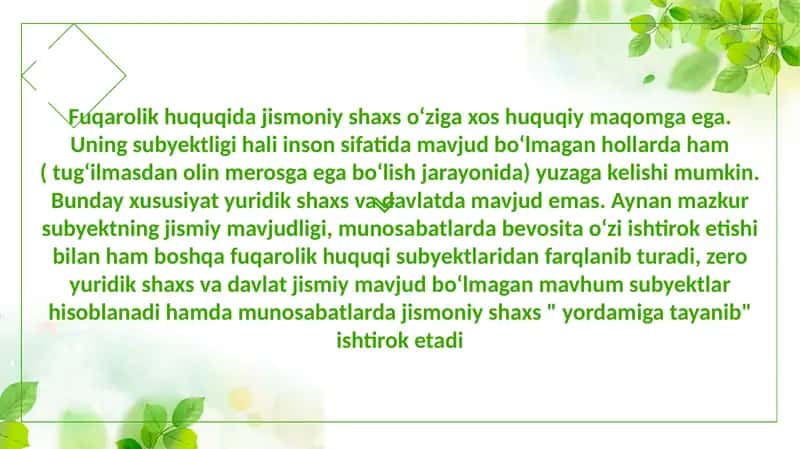 Fuqarolik Huquqi 2