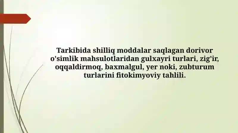 Dorivoro`simliklar Fitokimyosi 2