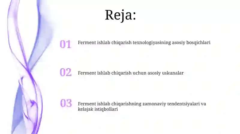 Enzimlarning ishlab chiqarish texnologiyasi 2