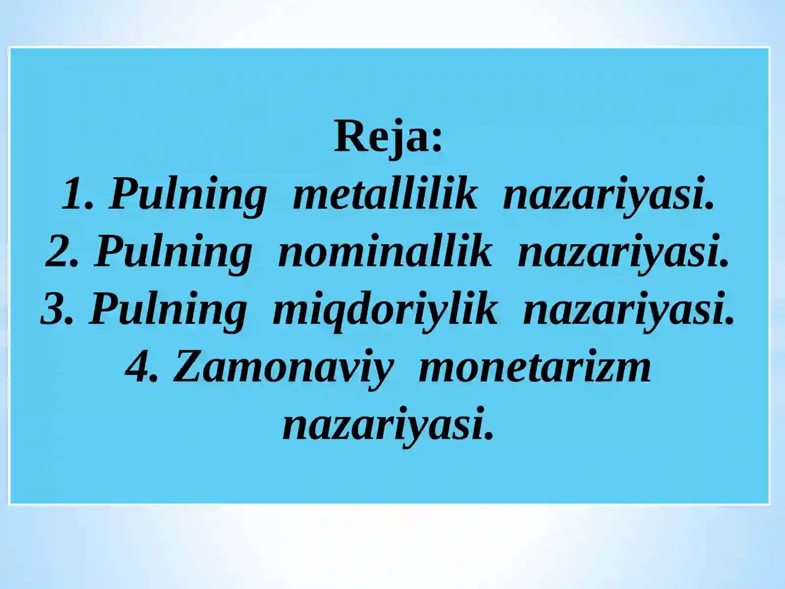 Pulning metallilik nazariyasi 2