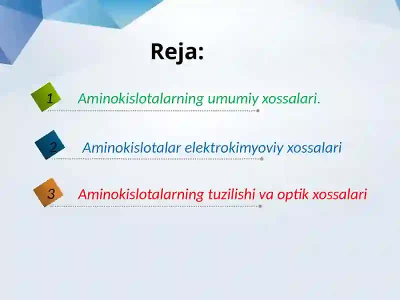 Aminokislotalarning alamshinuvireaksiyalari 2
