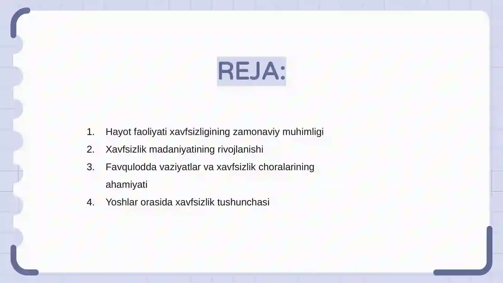 Hayot faoliyati xavfsizligi fanining ahamiyati 2