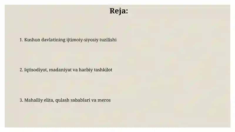 Kushan davlatining ijtiomiy siyosiy hayoti 2
