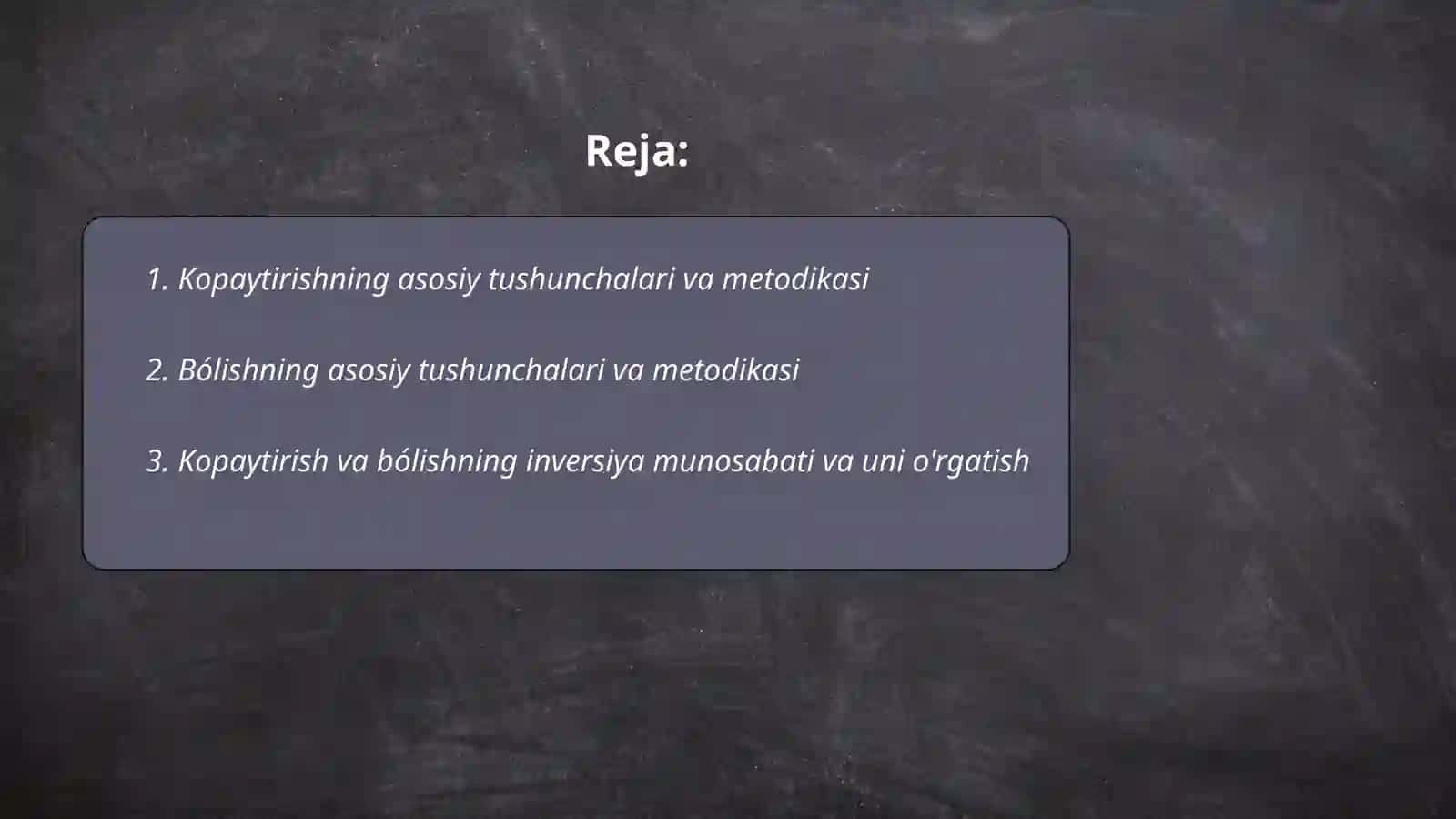 Kopaytirish bólish metodikasi 2