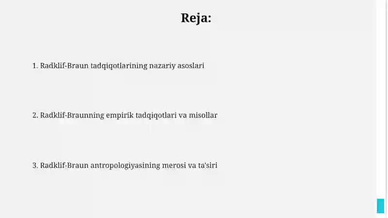 Radklif-Braun antropologiyasi 2