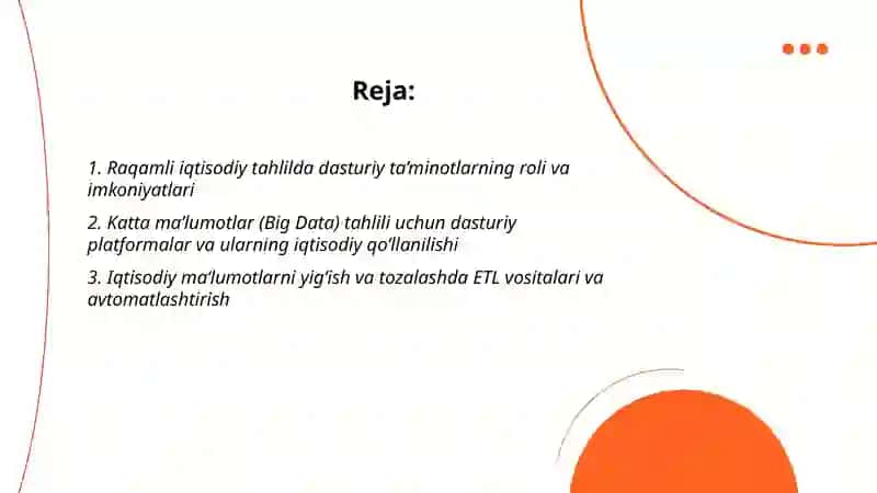 Raqamli iqtisodiy tahlil 2