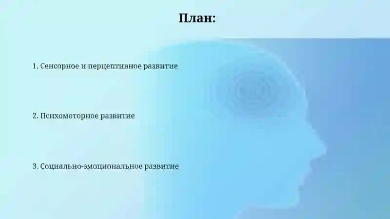 Особенности психического развития человека на ранних этапах онтогенеза 2