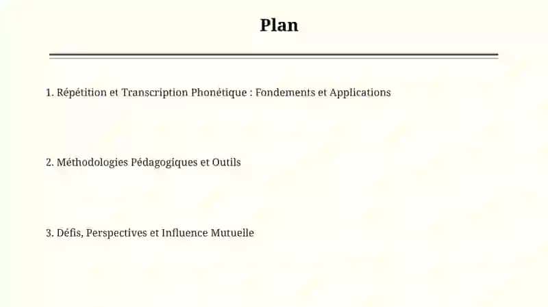 Répétition et Transcription Phonétique 2