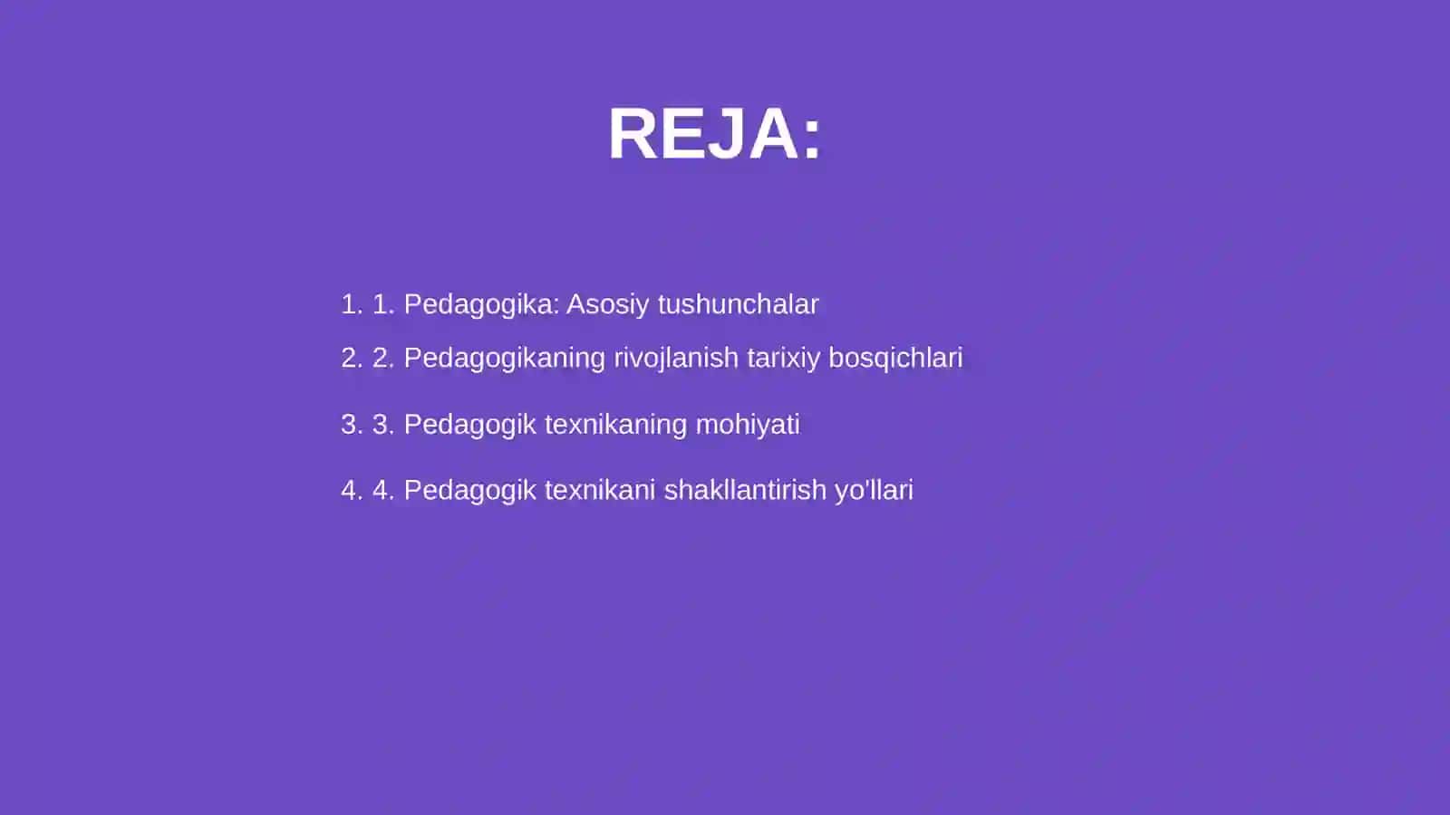 Pedogogika haqida tushuncha 2