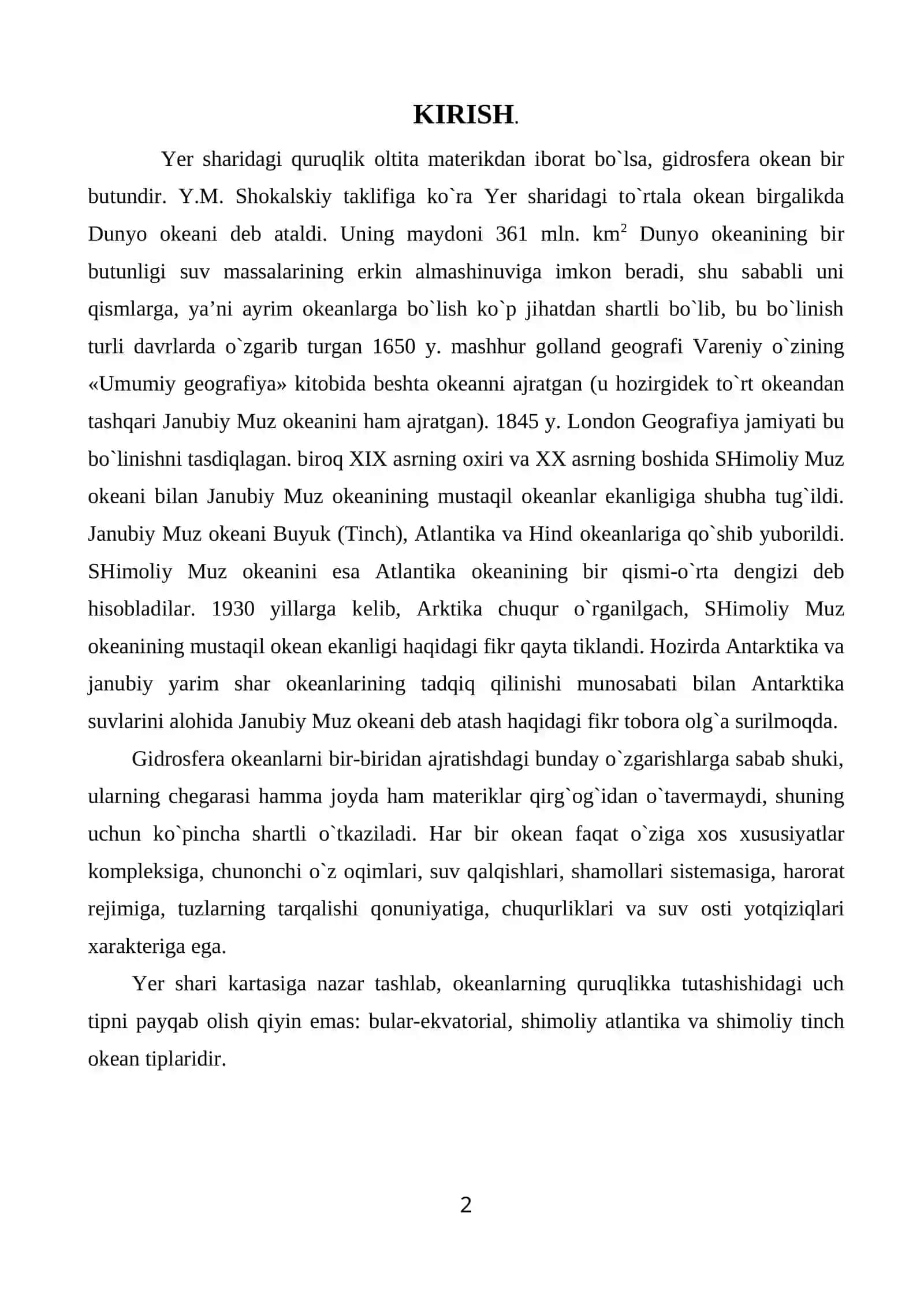 Gidrosfera va uning xususiyatlari 2