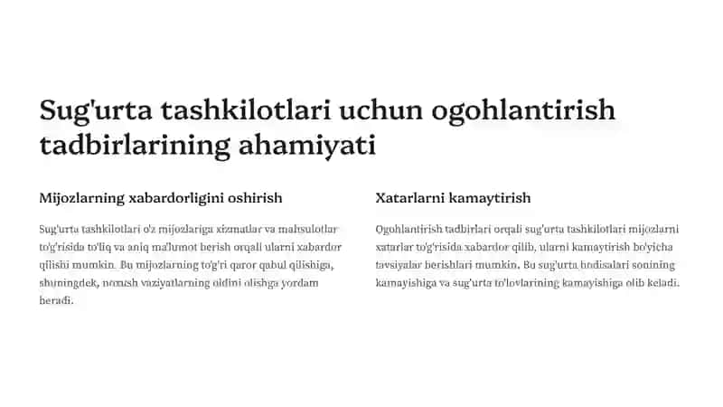 Ogohlantirish tadbirlari 2