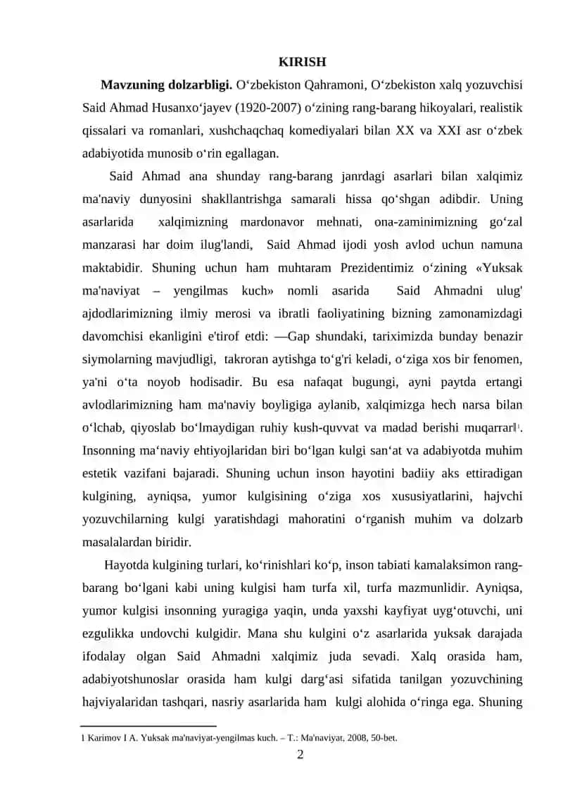 S. AHMAD ROMANLARIDA REALISTIK HAYOT 2
