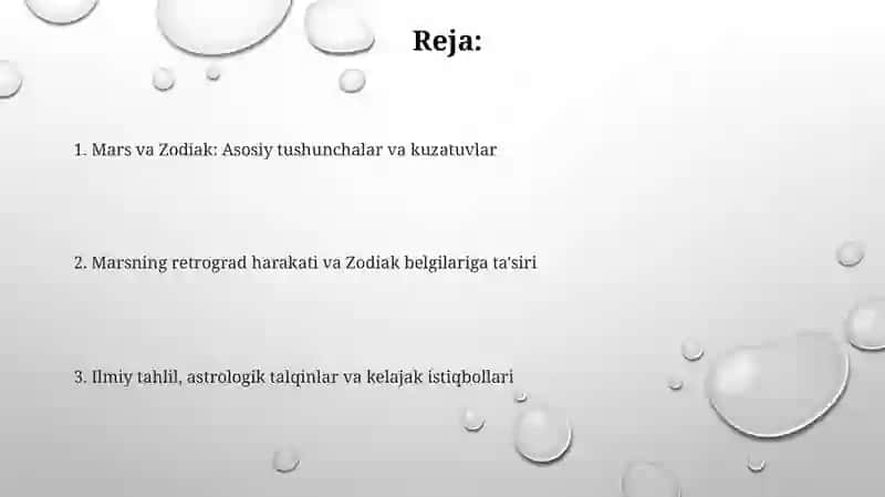 Mars sayyorasi yordamida zodiak yulduz turkumlarini o‘rganish 2
