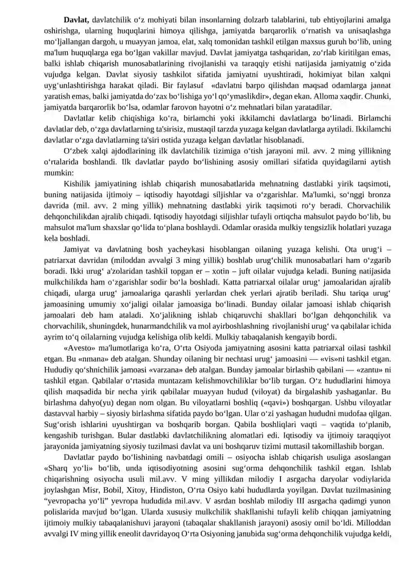 O`zbekistonda mustaqillik g’oyalarining tarixiy asoslari 2