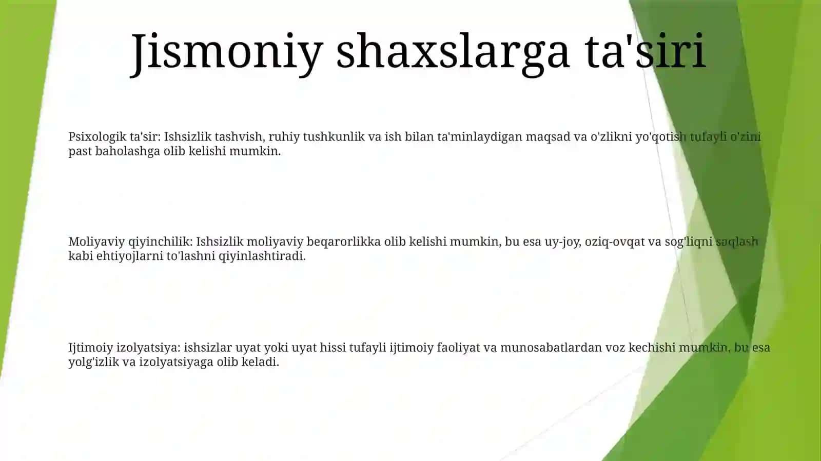 Ishsizlik 2