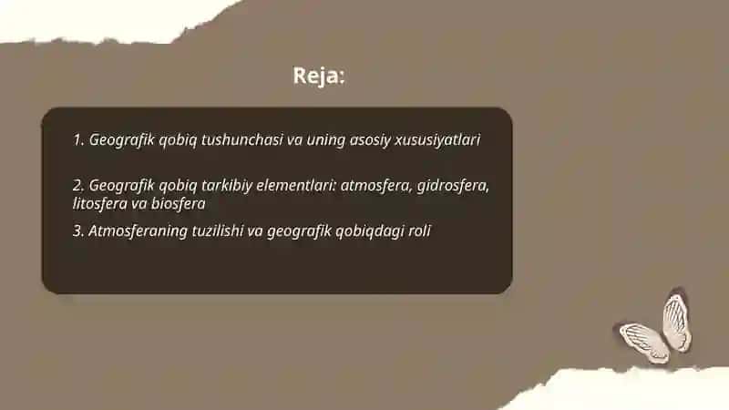 Geografik qobiq,uning tarkibi va tuzilishi 2
