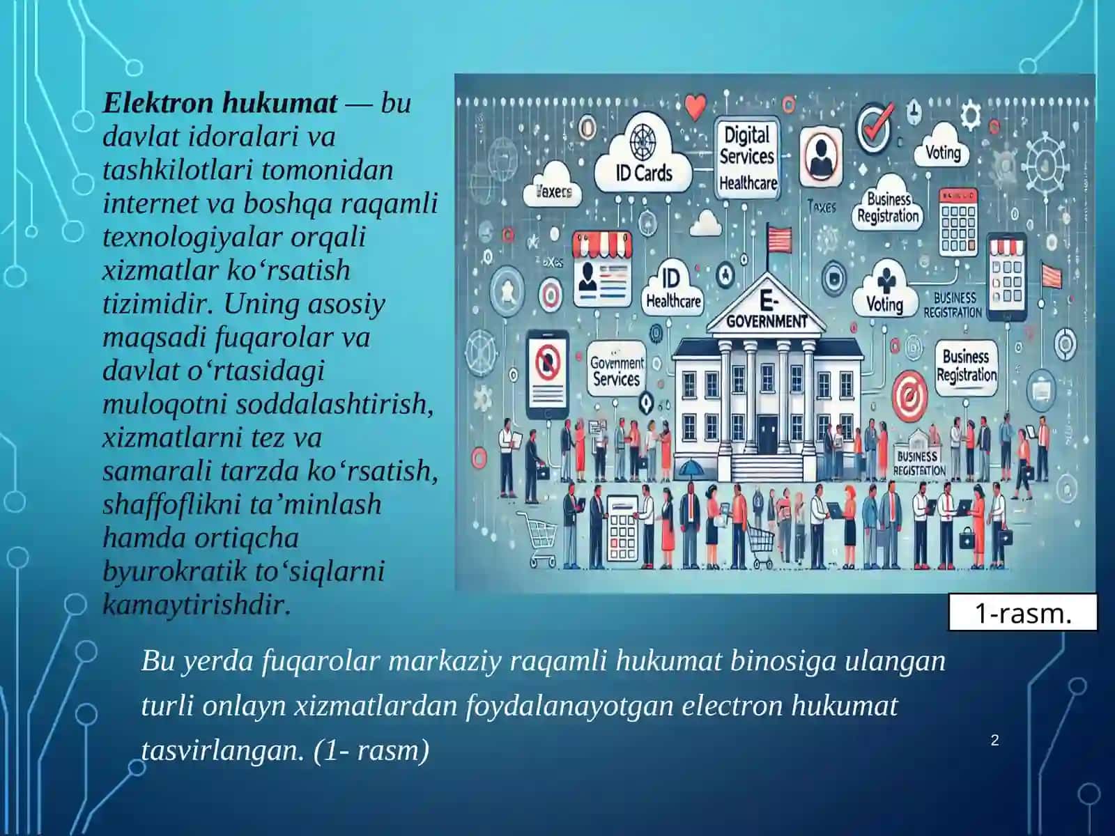 Elektron hukumat boshqaruv tizimi 2