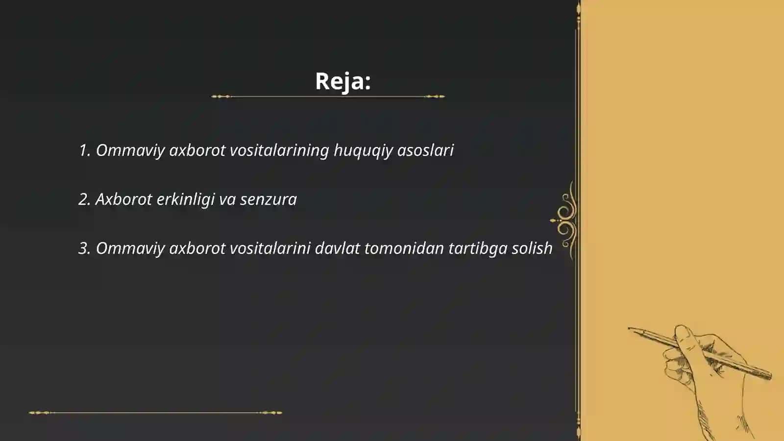 Ozbekiston Respublikasida ommaviy axborot vositalarining faoliyati 2