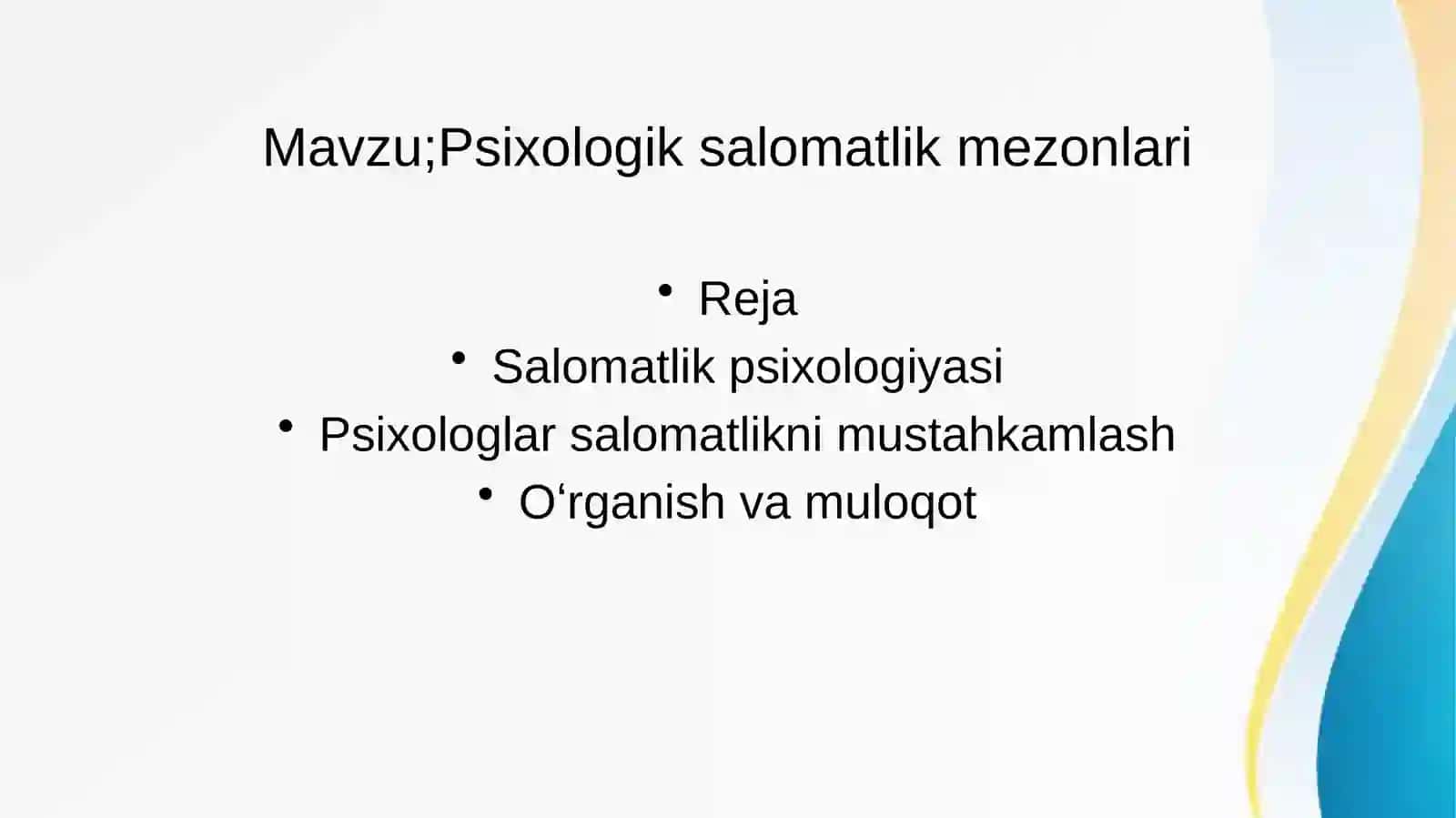 Psixologik salomatlik mezonlari 2