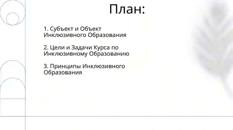Инклюзивного образования 2