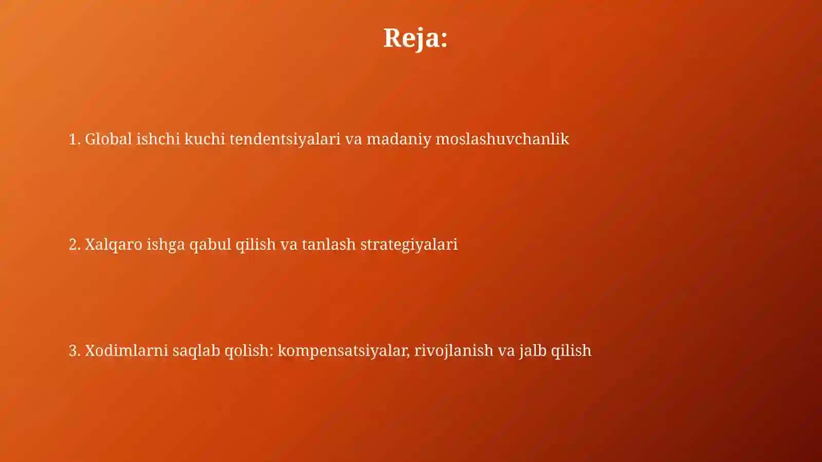 Global ishchi kuchi tendentsiyalari 2