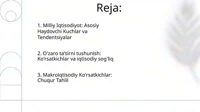 Milliy iqtisodiyot va uning makroiqtisodiy ko'rsatgichlar 2