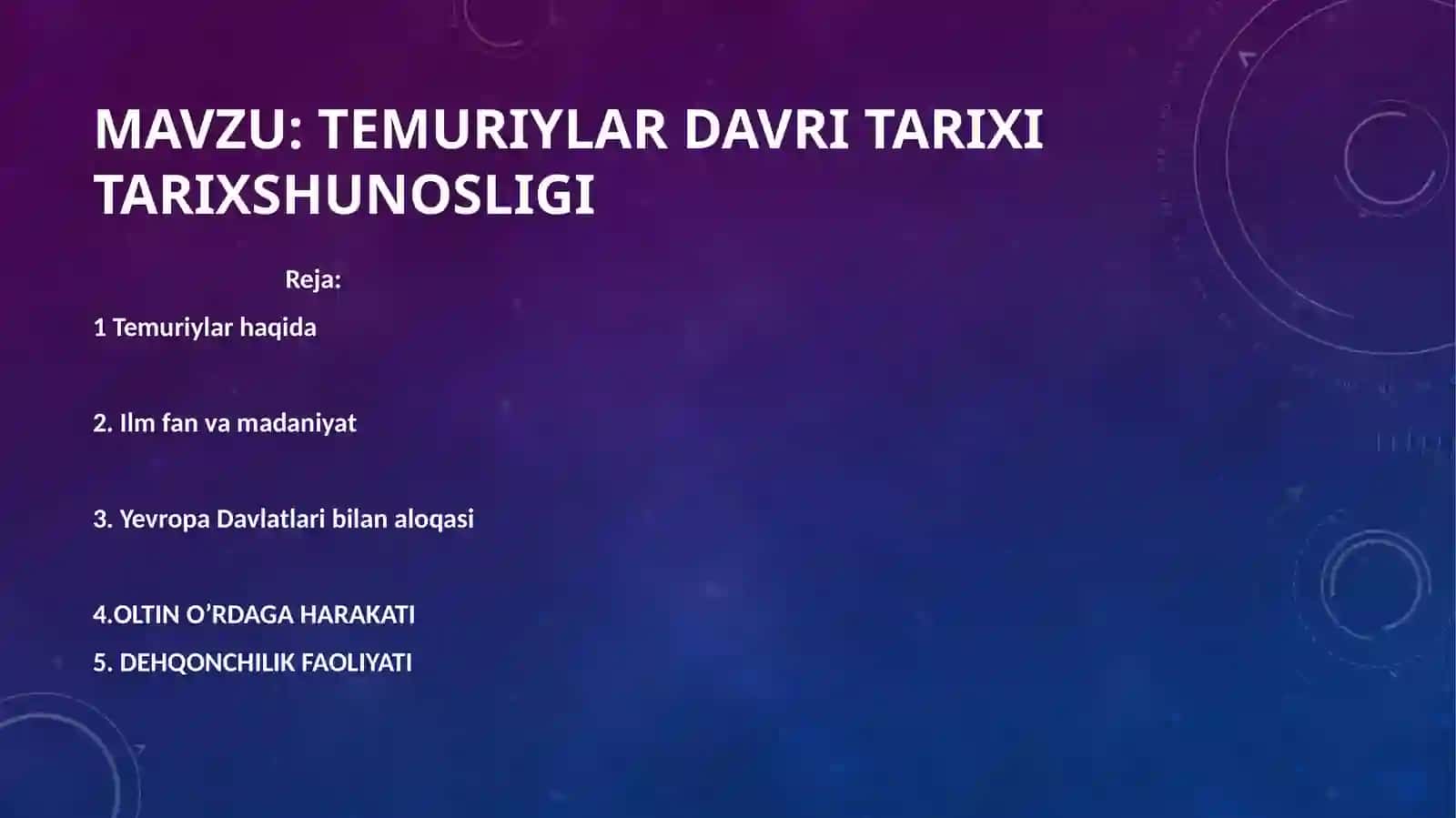 Temuriylar davri tarixi tarixshunosligi 2