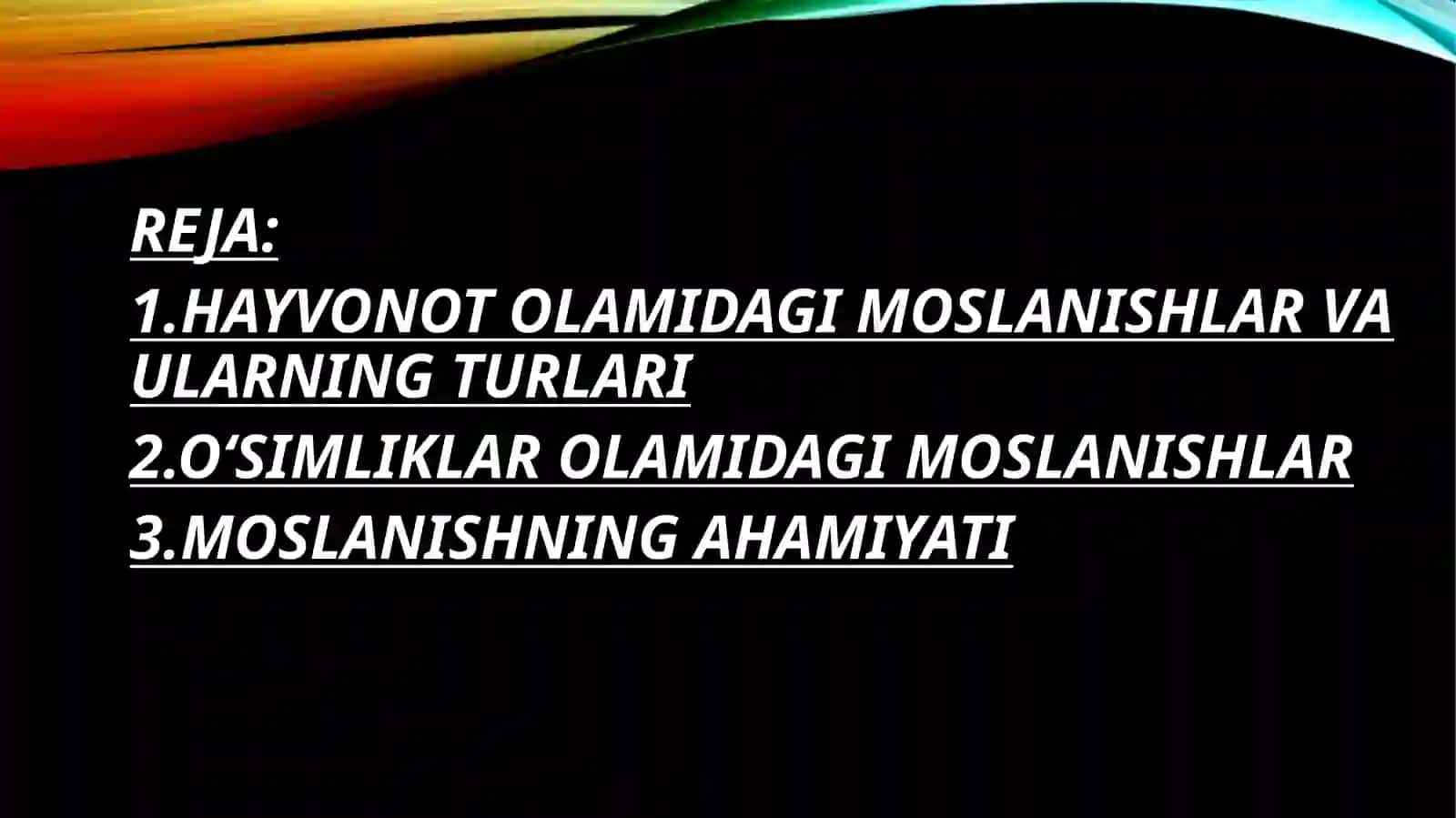 Moslanishning ahamiyati 2