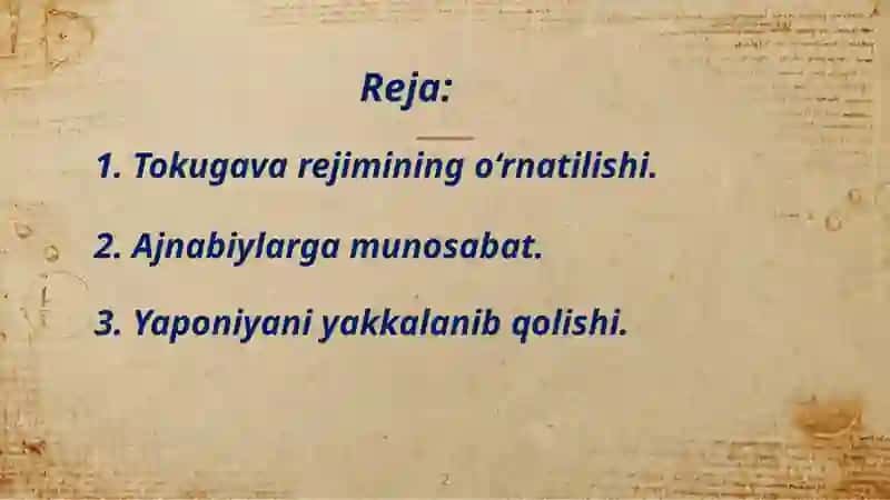 XVI-XVII asrlarda Yaponiya 2