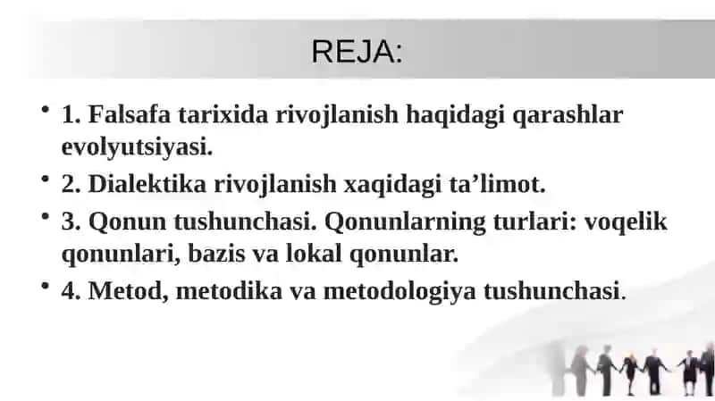 RIVOJLANISH FALSAFASI (DIALEKTIKA) 2