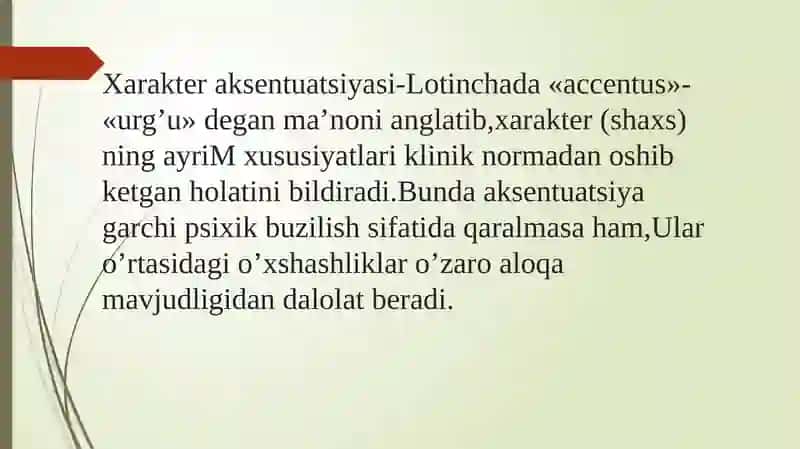 Xarakter aksentuatsiyasi 2