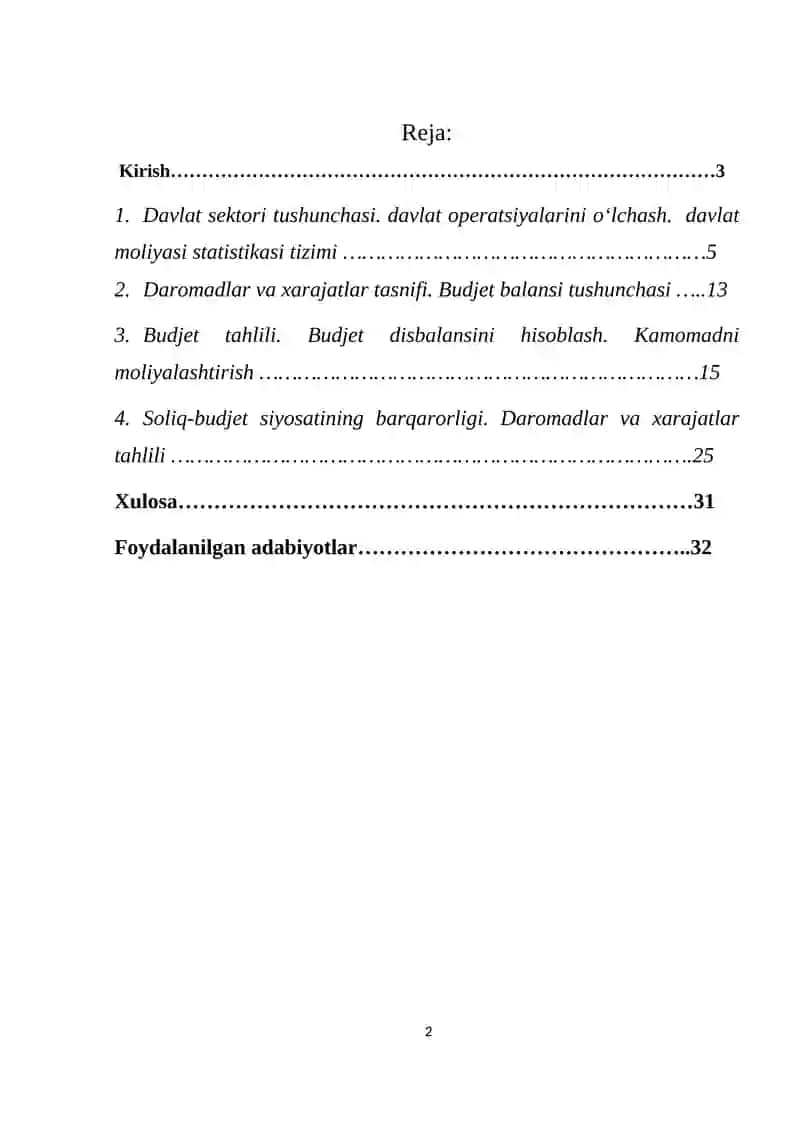 Byudjet-soliq sektori va uning tarkibi 2