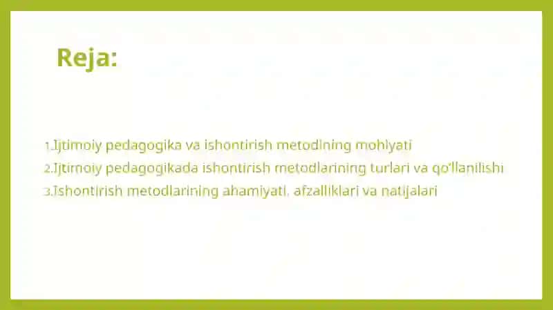 Ijtimoiy pedagogikada ishontirish metodlari 2