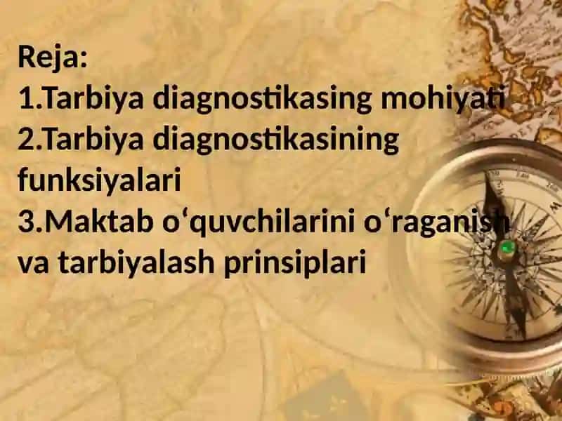 Tarbiya Diagnostikasining mohiyati va funktsiyalari 2