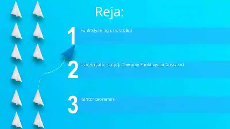 Funktsiyaning uzluksizligi 2