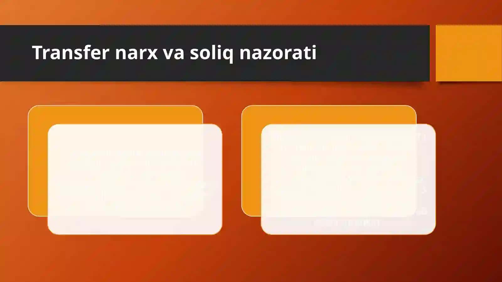 Transfer narxlar belgilashning umumiy qoidalari 2