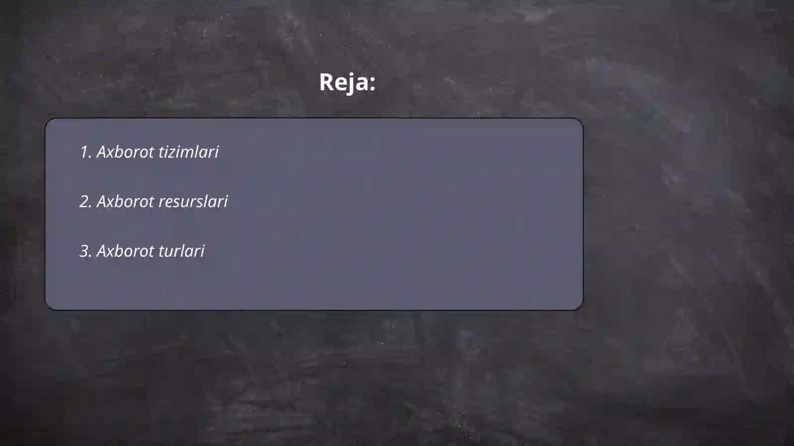 Axborot qismlari va ularning turlari 2