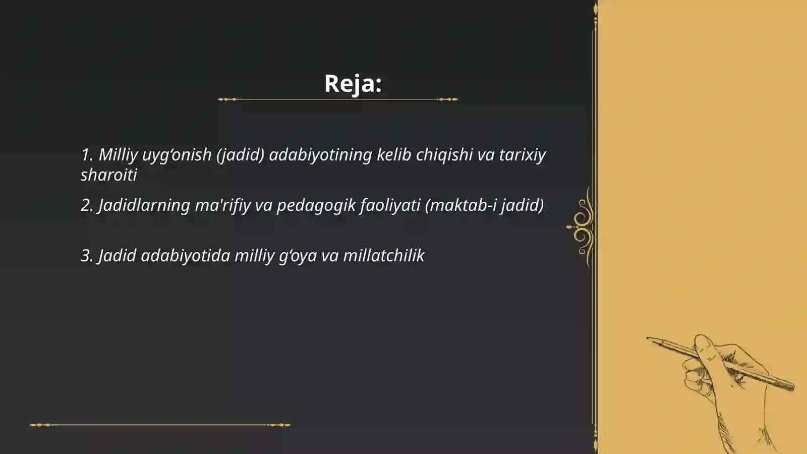 Milliy uyg‘onish (jadid) adabiyoti 2