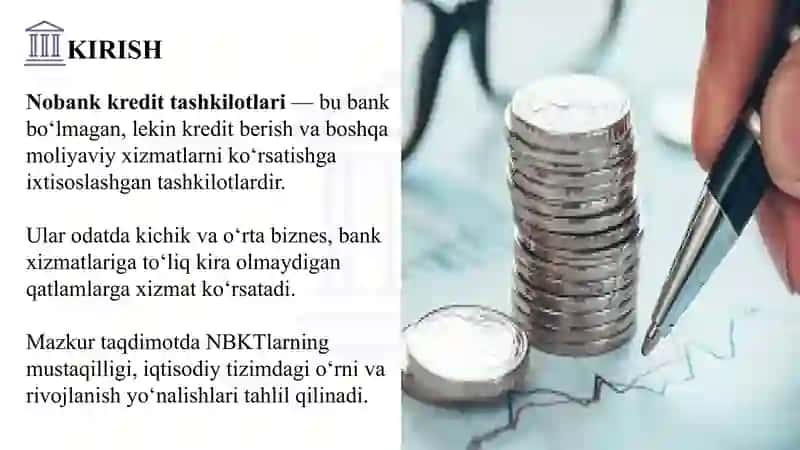 Nobank kredit tashkilotlari mustaqilligi 2