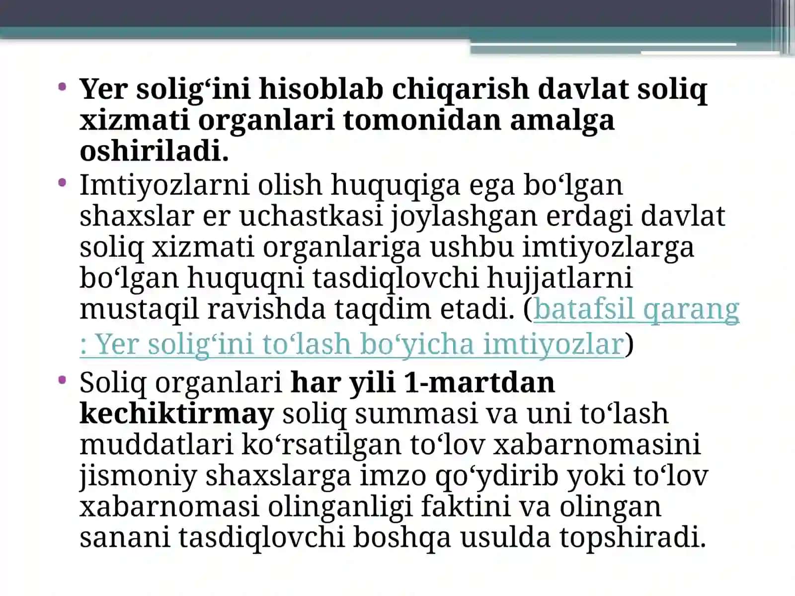 Soliq hisoblash va budjetlantirish mexanizmi 2