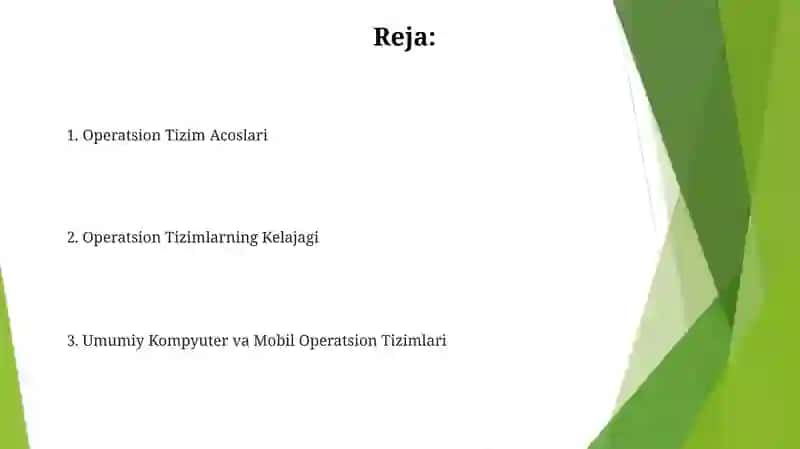 Operatsion Tizimlar 2
