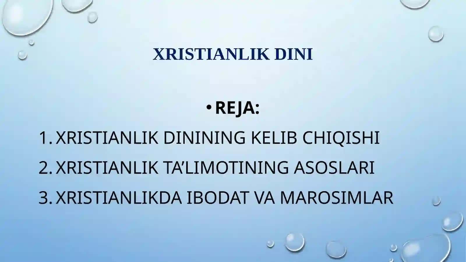 Xristianlik dinining kelib chiqishi 2