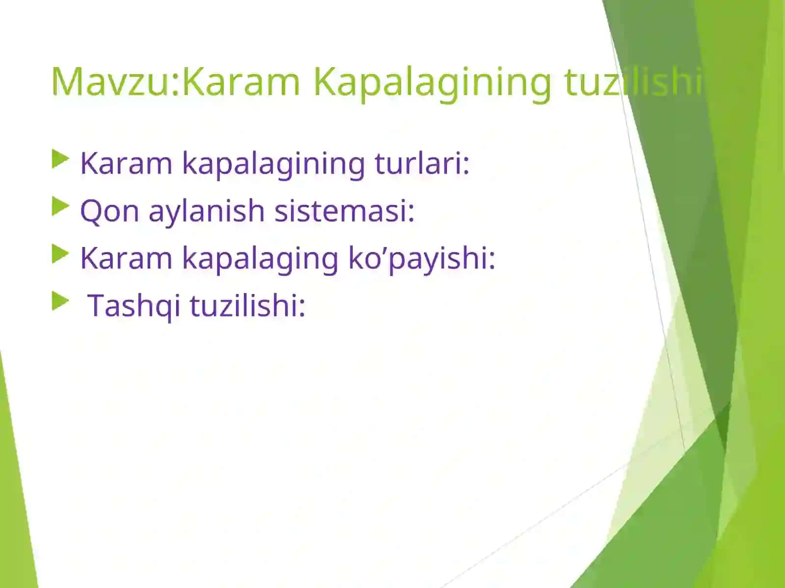 Karam Kapalagining tuzilishi 2