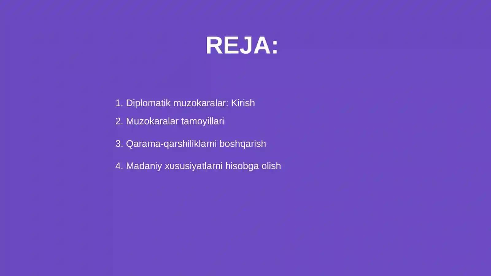 Diplomatik muzokaralar kirish 2