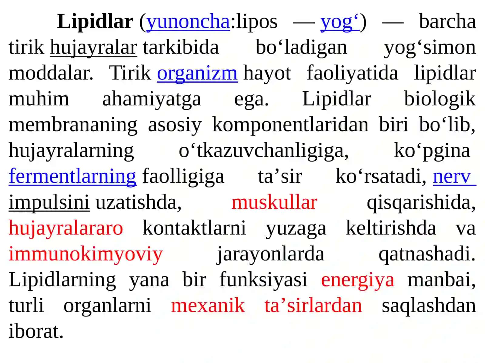 MAVZU:LIPIDLAR. VITAMINLAR 2